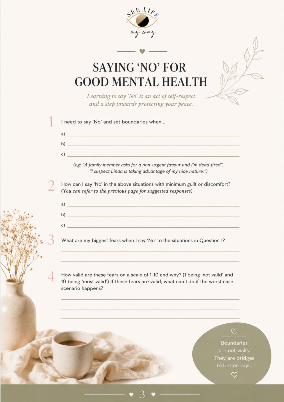 The Self-Care Workbook – A Gentle Guide to Prioritizing Your Well-Being cover image 3
