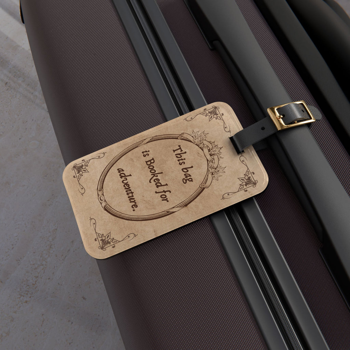 Booked for Adventure: Literary Luggage Tag