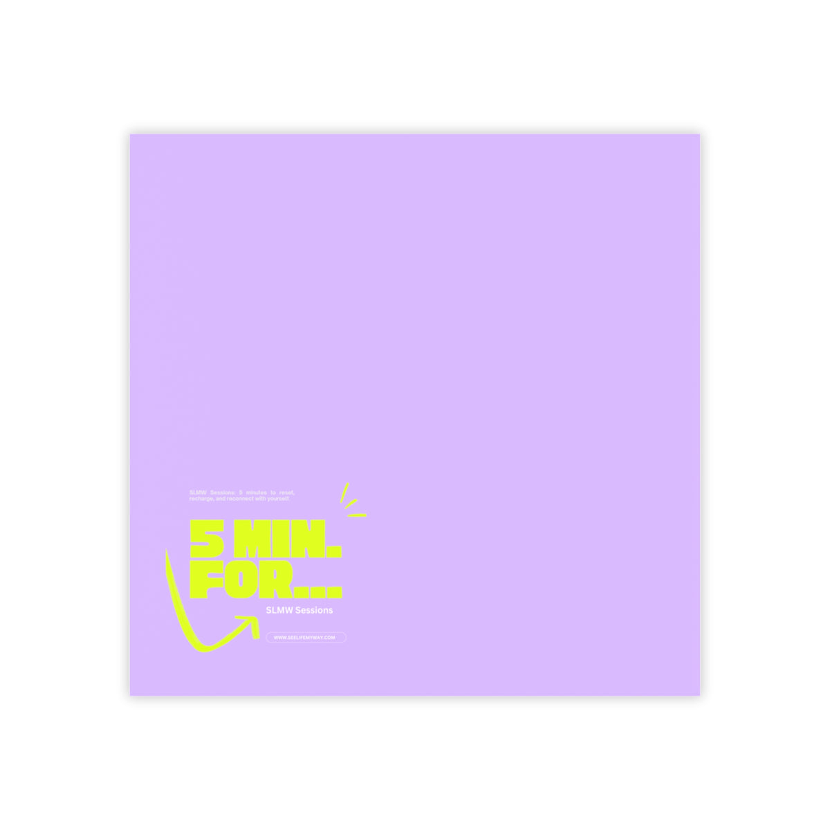 “Five Minutes For…” Sticky Note Pad — Official Podcast Edition