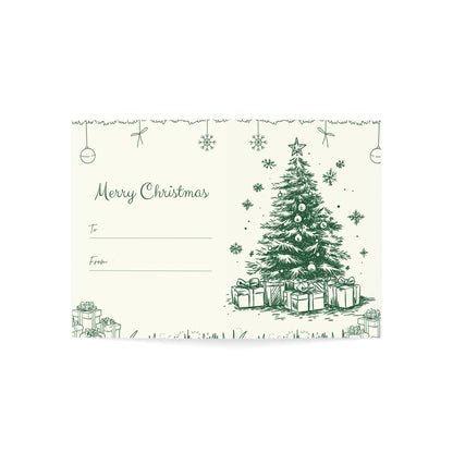 Merry Christmas Greeting Card (1, 10, 30, and 50pcs)