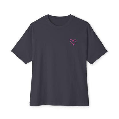 Never Give Up - Unisex Oversized Boxy Tee