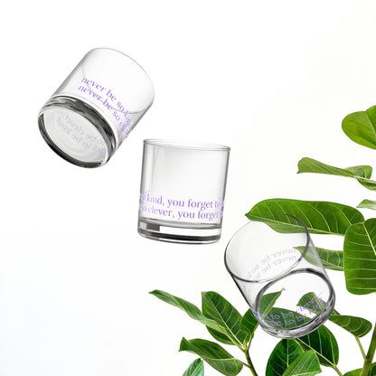 Balance & Wisdom Glass – A Thoughtful Reminder
