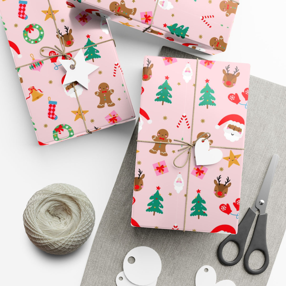 Festive Holiday Gift Wrap Paper