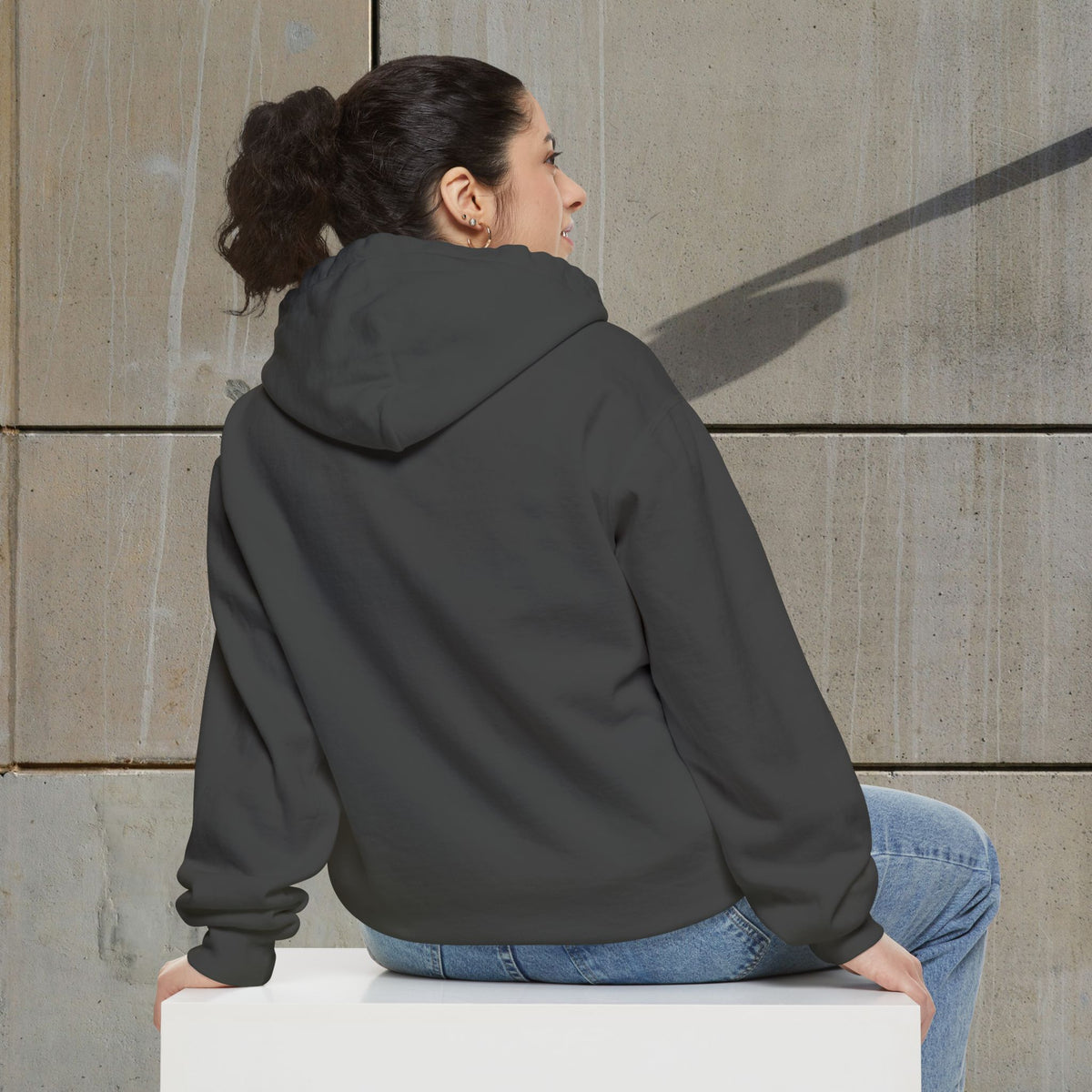 'Never Give Up' - Unisex Garment-Dyed Hoodie