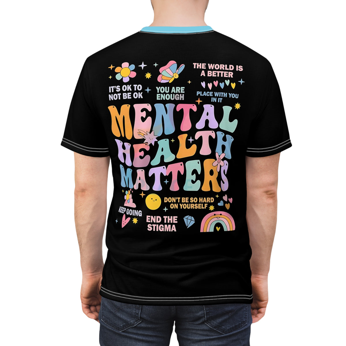 Strong Minds Club - Unisex Cut & Sew Tee (AOP)