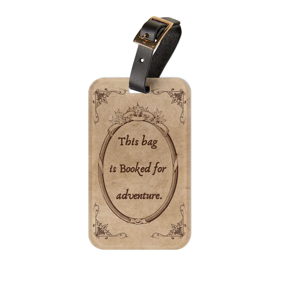 Booked for Adventure: Literary Luggage Tag