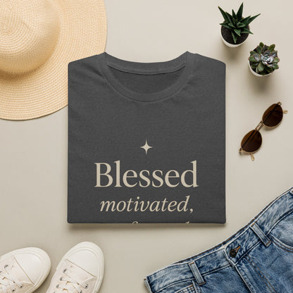 Blessed, Motivated & Focused Women's Inspirational T-Shirt