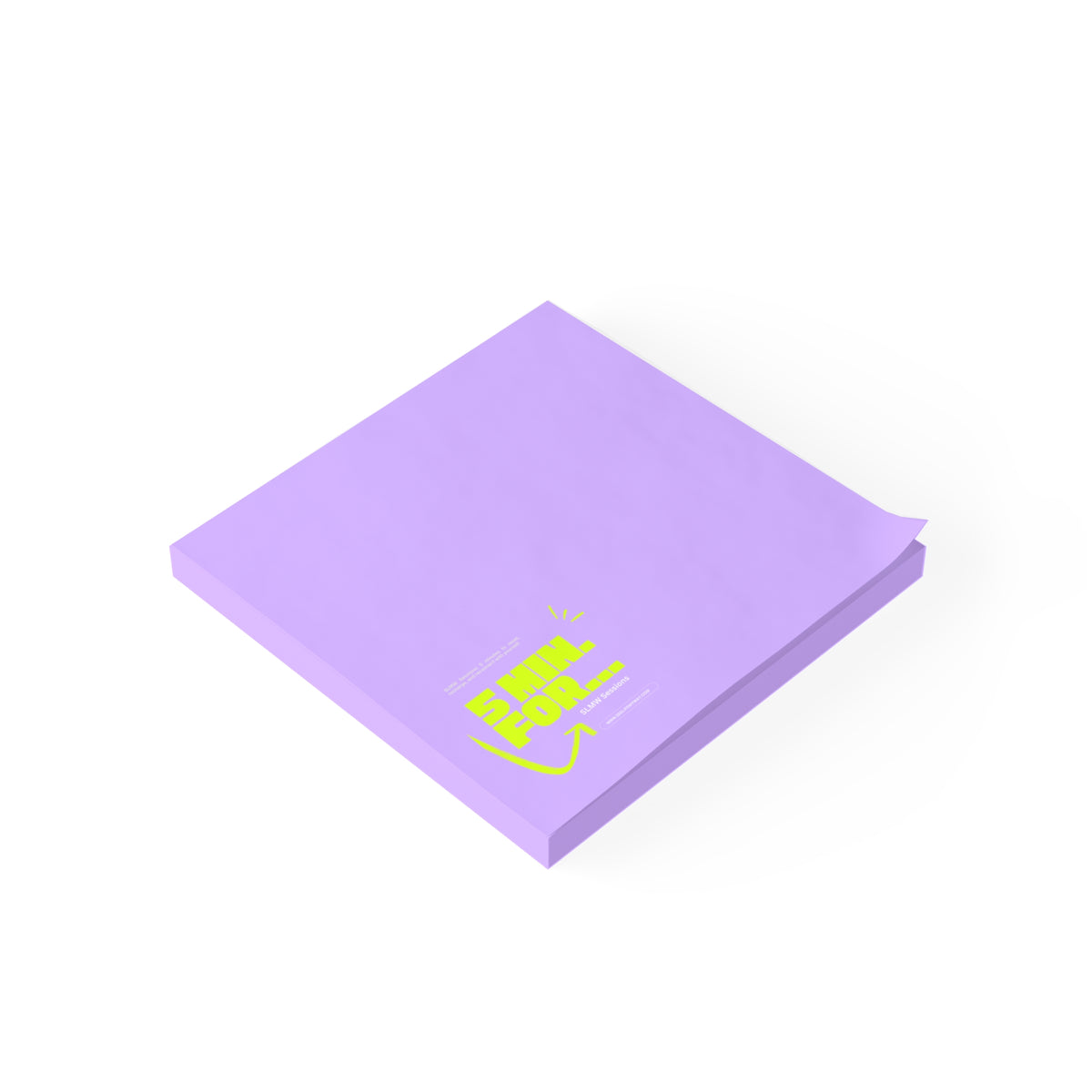 “Five Minutes For…” Sticky Note Pad — Official Podcast Edition