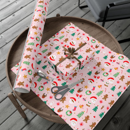 Festive Holiday Gift Wrap Paper