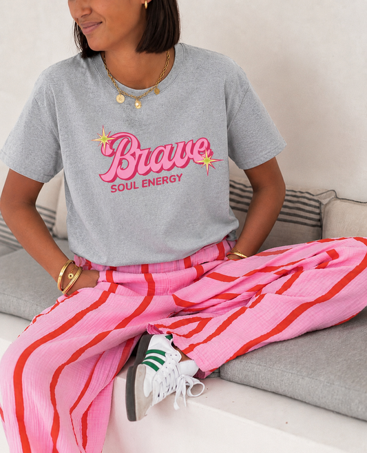 Brave Soul Energy Oversized Graphic Tee