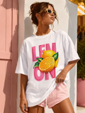 Lemon Mood Heavy Oversized Tee