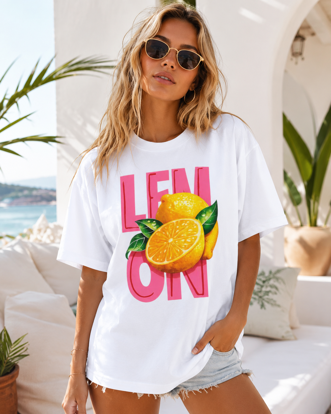 Lemon Mood Heavy Oversized Tee