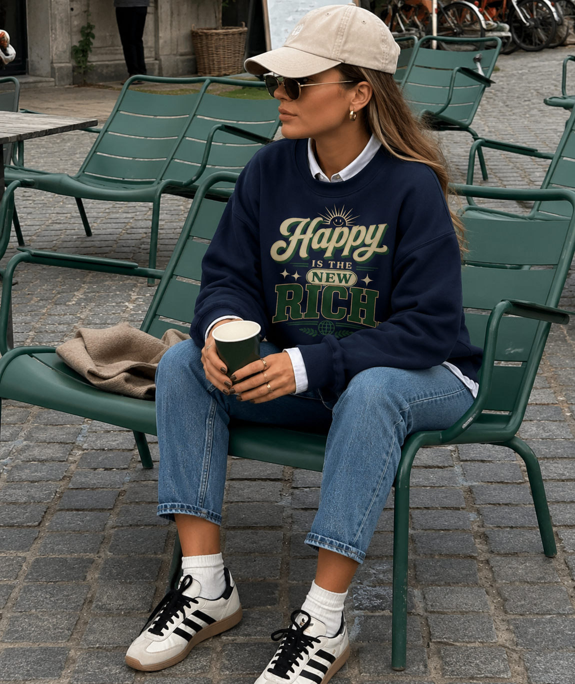 Happy Is The New Rich – Sweatshirt
