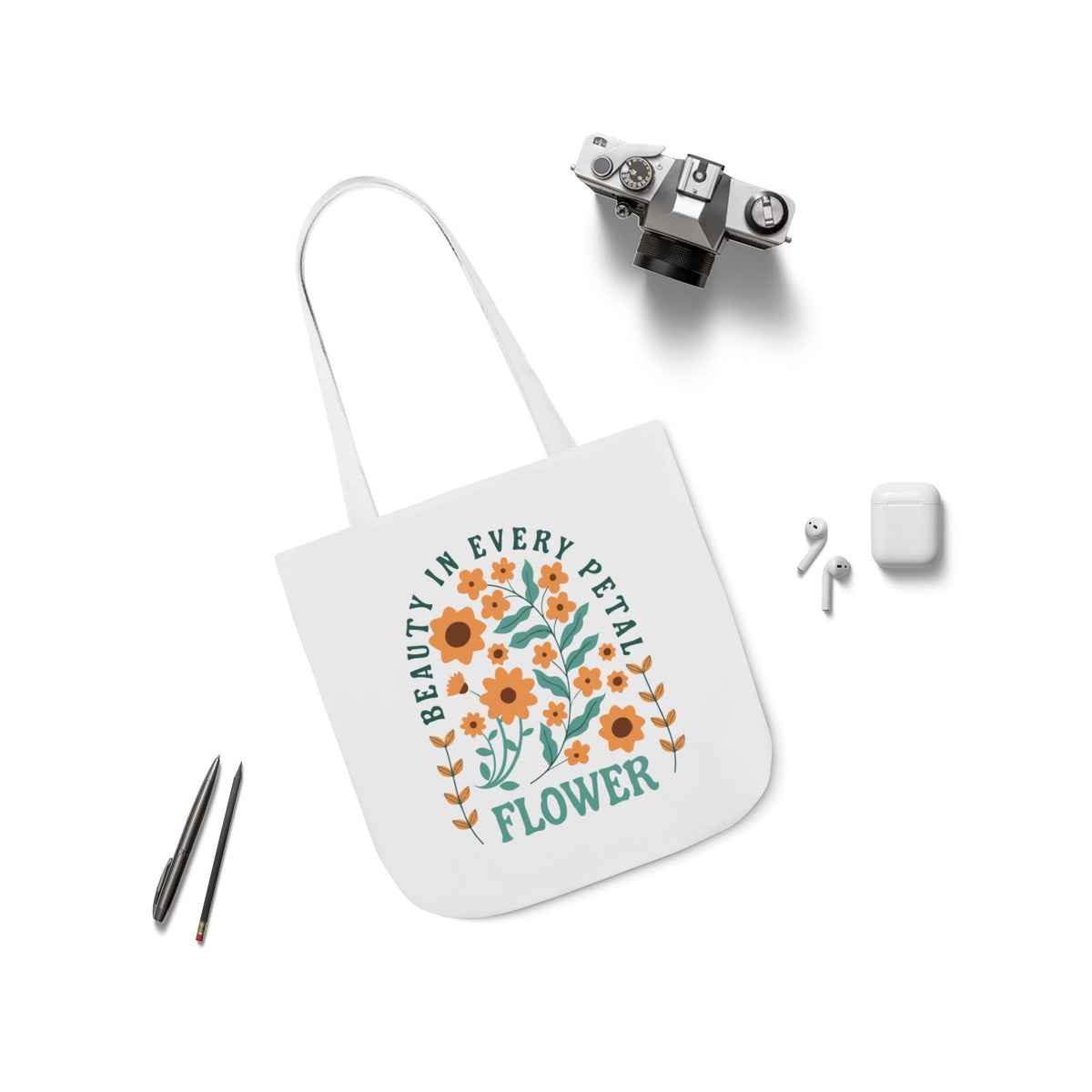 Canvas Tote Bag, 5-Color Straps