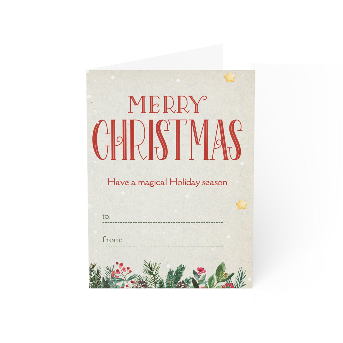 Cozy Christmas Gnome Greeting Card (1, 10, 30, and 50pcs)