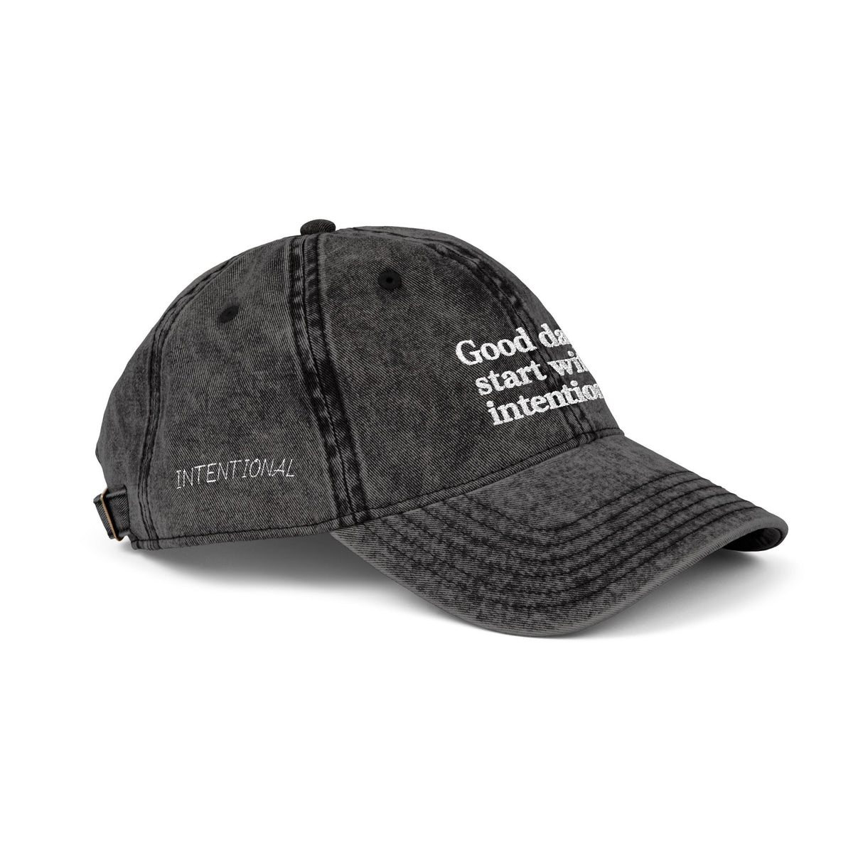 Good Days Start With Intention Vintage Cap