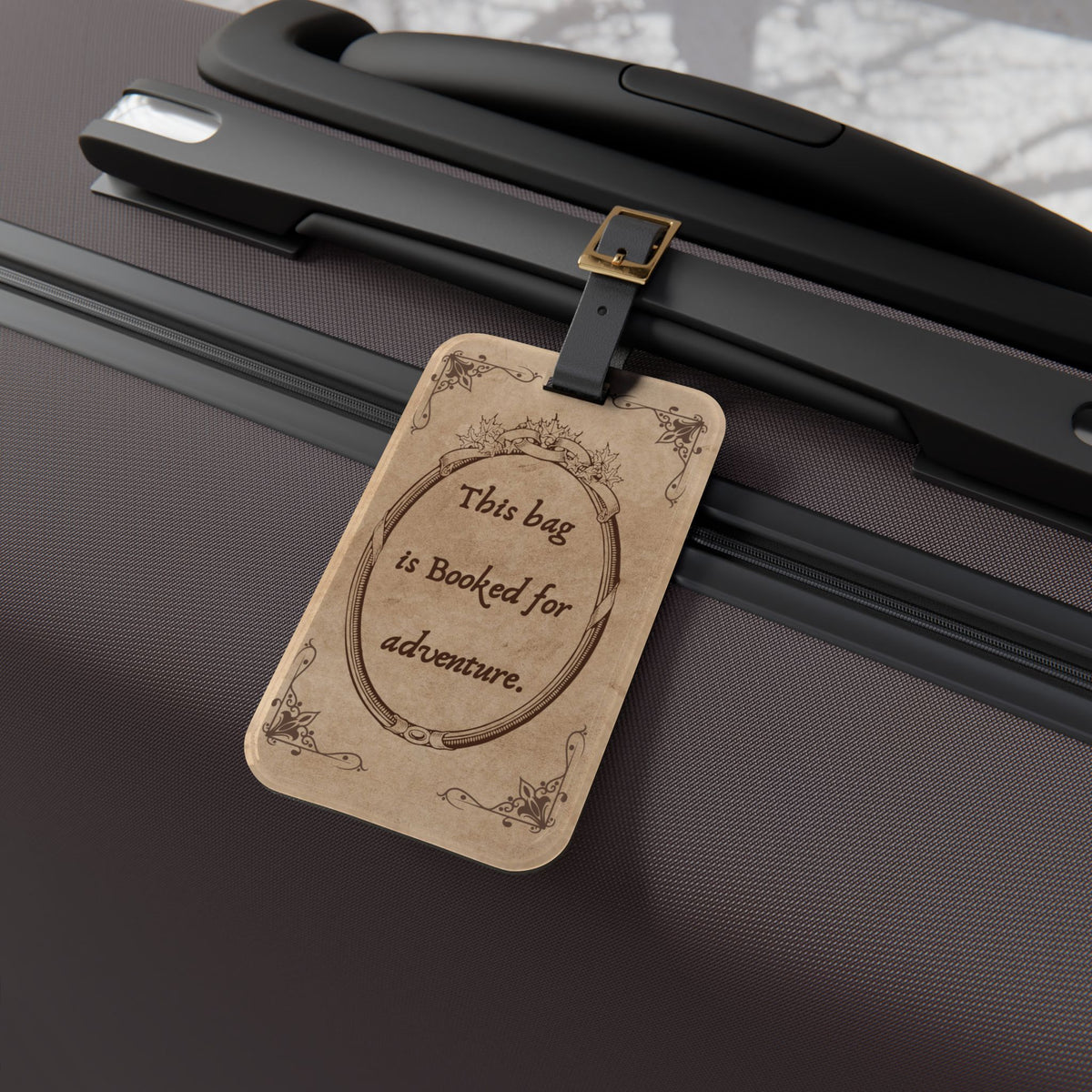 Booked for Adventure: Literary Luggage Tag