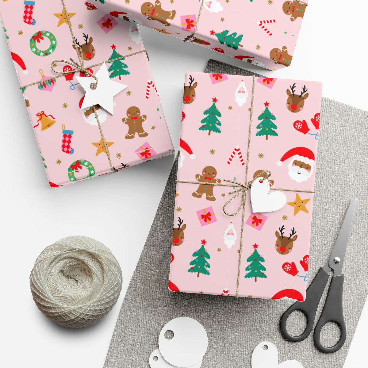 Festive Holiday Gift Wrap Paper