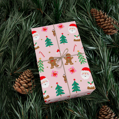 Festive Holiday Gift Wrap Paper