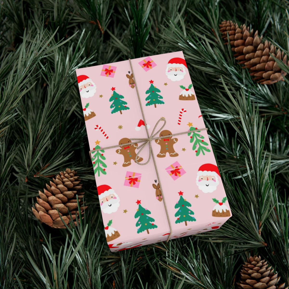 Festive Holiday Gift Wrap Paper
