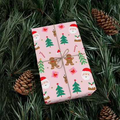 Festive Holiday Gift Wrap Paper