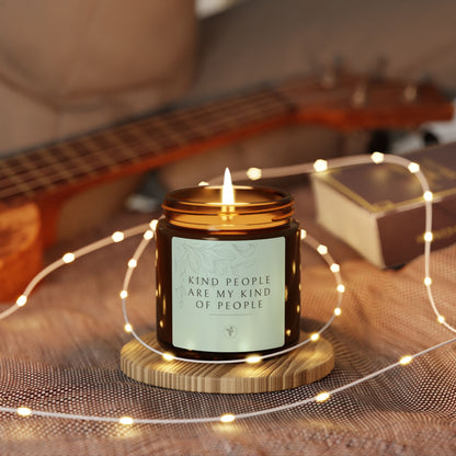 Scented Soy Candle (Multi-Size, Amber Jar)