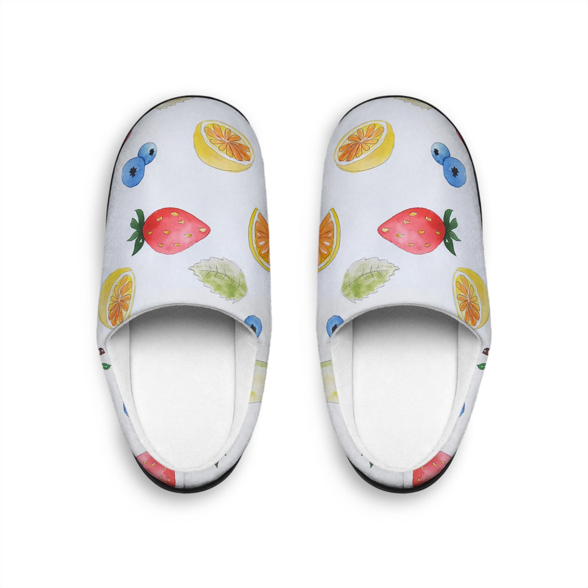 Slippers - Love Fruit, Eat Well Design - Women's Indoor Footwear