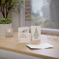 Merry Christmas Green Tree Greeting Card (1, 10, 30, and 50pcs)