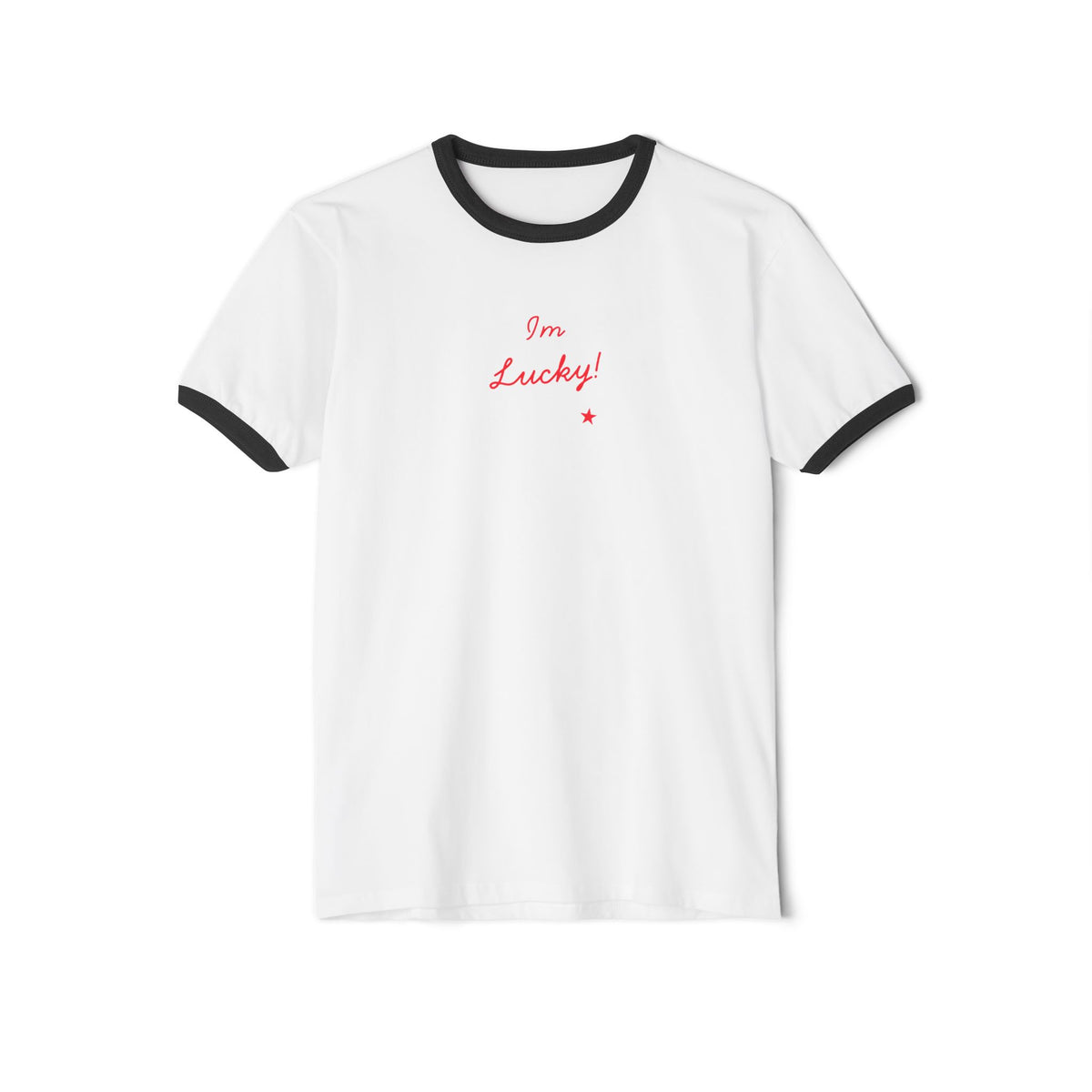 Lucky Unisex Cotton Ringer T-Shirt - Manifest