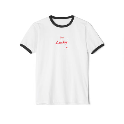 Lucky Unisex Cotton Ringer T-Shirt - Manifest