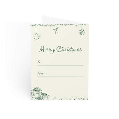 Merry Christmas Greeting Card (1, 10, 30, and 50pcs)