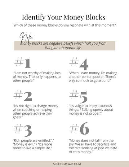 Abundance Mindset Workbook – Transform Your Relationship with Wealth & Success cover image 2