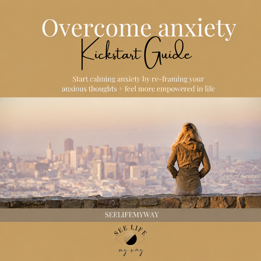 Overcome Anxiety Kickstart Guide | A Simple Workbook to Calm Anxious Thoughts cover image 1