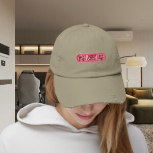 “Handle with Love” Unisex Distressed Cap