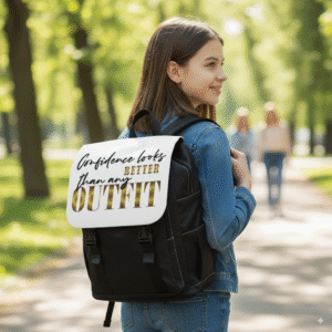 Confidence Looks Better Than Any Outfit Unisex Casual Shoulder Backpack