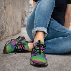 “Dark Caramel Flow” Men’s Mesh Sneakers