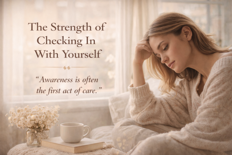 The Strength of Checking In With Yourself
