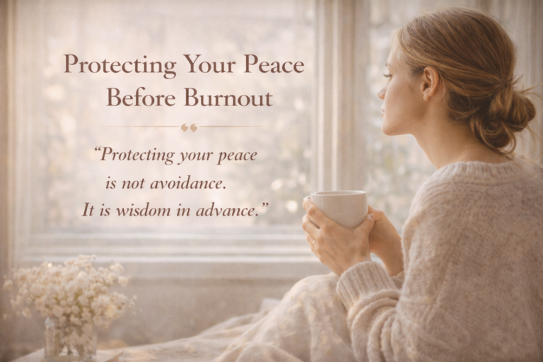Protecting Your Peace Before Burnout