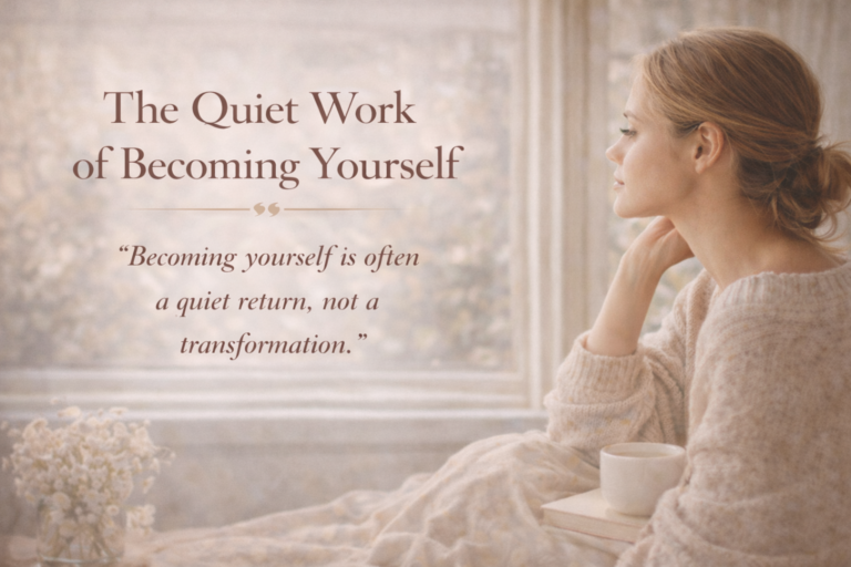 The Quiet Work of Becoming Yourself