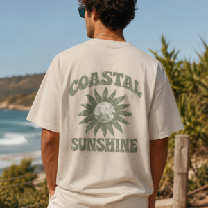 Coastal Sunshine Heavy Oversized Tee