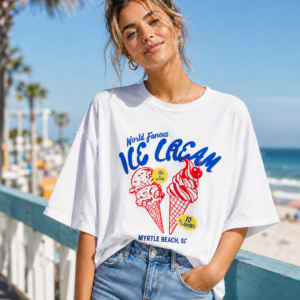 Sweet Summer Scoop Heavy Oversized Tee