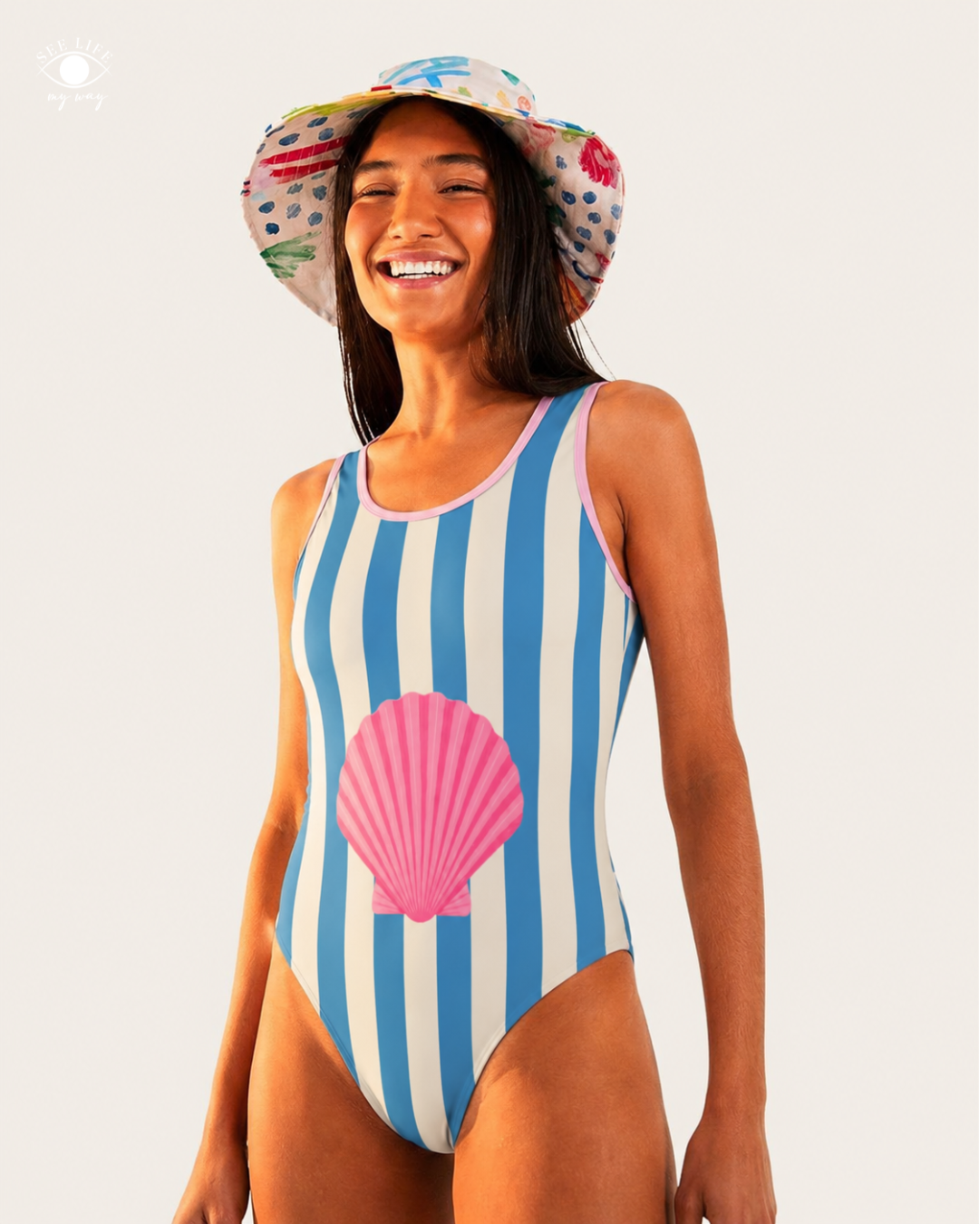 Pink Shell Riviera One-Piece Swimsuit