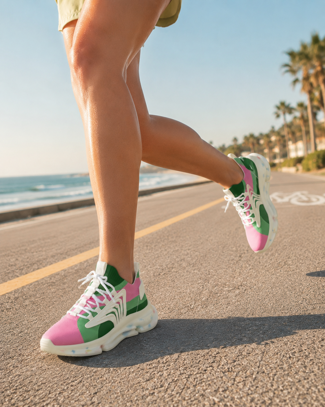 Tropical Pop Mesh Sneakers